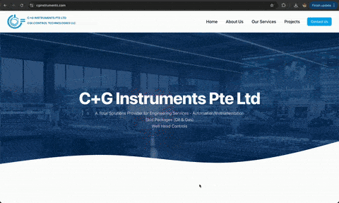 Corporate Identity for Precision Engineering | CG Instruments screenshot